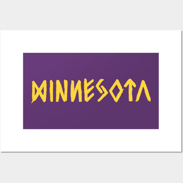 Minnesota Vikiiings 03 Wall Art by Very Simple Graph